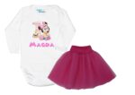 Komplet dziecięcy zestaw body i spódniczka Myszka Minnie