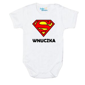 Body SUPER WNUCZKA Polski producent krótki rękaw
