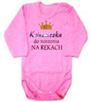 Body niemowlęce NADRUK Księżniczka do noszenia na rękach