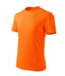 Koszulka t-shirt na WF gładka pomarańczowa